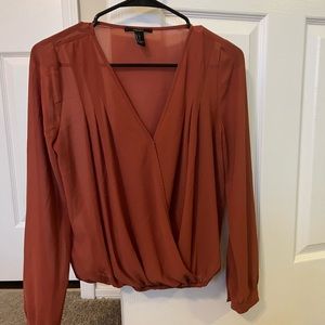 Forever 21 Red Blouse